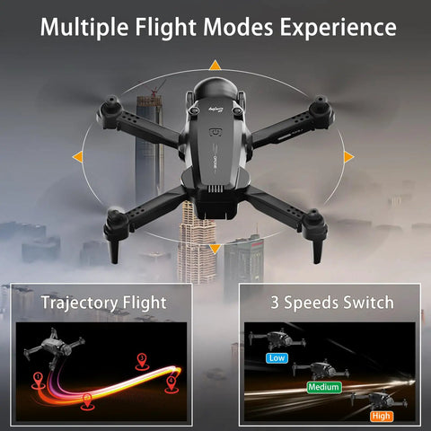 Beginner Friendly Foldable Drone With 1080P HD Camera FPV Live View Altitude Hold showing multiple flight modes experience
