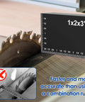 15 Piece Woodworking Setup Blocks Set with 4 Inch Aluminum Height Gauge for routers and table saws near saw blade