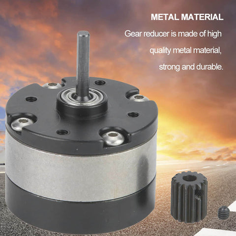 Planetary Gearbox Reduction Motor For RC Cars And Trucks High Performance Transmission, metal construction, outdoor background