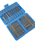 Super Cool Extra Long Security Bit Set With Magnetic Screwdriver Bits For Deep Reach Repair Jobs Including Hex Torx Star Clutch Spline And Triwing Tools To Fix Cars And Appliances With Easy Grip Access, blue case