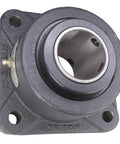 Heavy duty flange bearing 2 inch with gray iron housing and double taper roller bearings for industrial equipment support