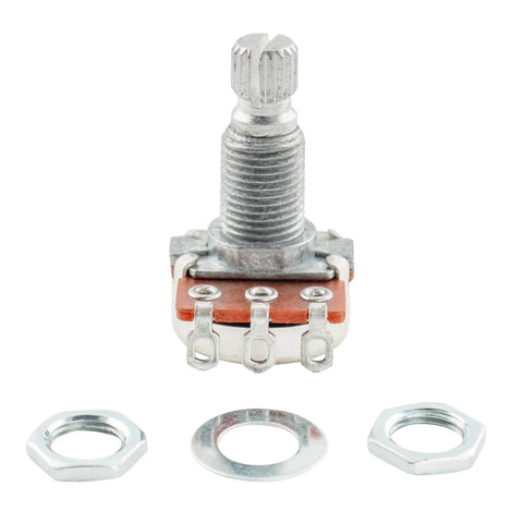 B25K Mini Pots 9.5mm Linear Taper Potentiometers With Split Shaft 18 Spline M8 Thread 6mm Shaft For Active Pickups