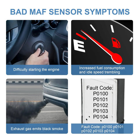 Mass Air Flow Sensor Replacement For Chevy Silverado Tahoe Traverse 2014-2020 Fitment For GM Trucks And SUVs Durable OEM-Quality MAF Sensor For Better Idle And MPG bad MAF symptoms chart