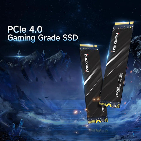 500GB NVMe PCIe Gen4 M2 SSD Upgrade For PC, Laptops, And PS5 Up To 4700 MBps With 3D NAND SLC Cache, Snappy Load Times, Smooth Boots, Game Changing Internal Storage For Fast Responsive Performance. PCIe 4.0 gaming grade SSD with graphene sticker