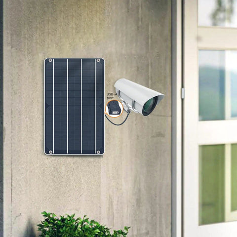 6W USB Solar Panel Mini For Phones And Gadgets, IP67 Waterproof Monocrystalline Module DIY Kit With PET Cover on wall