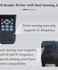 All In One Multi Frequency RFID Reader And Writer X100 For Boss Level Access Control with dual sensing area front and back.