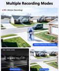 Person detected by 90ft Night Vision 5MP Outdoor Wired Security Camera System With DVR Recorder for real-time home surveillance.