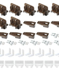 Kickstart Your Furniture Flip With This Solid 7 Pack R7321 Drawer Track Guide Kit Compatible With Kenlins Rite Trak One Systems includes brown glides and screws.