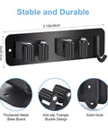 2 Pack Broom Holder Wall Mount with Anti Slip Mop Holder and Self Adhesive Stainless Steel Tool Storage Rack for Kitchen