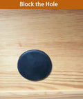 Close-up of a black round silicone plug from the Assorted Rubber Plugs For Round Holes In Black Silicone Stoppers 110 Pieces In 9 Precise Sizes