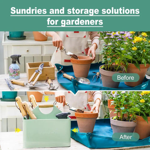 Metal Garden Tool Organizer Caddy With Four Compartments And Wooden Handle For Indoor And Outdoor Use Grab And Go Ready