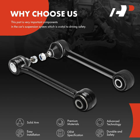Two Pack Rear Forward Upper Control Arm With Ball Joint And Bushing Compatible With Hyundai Tucson 2010 To 2015 Kia Optima