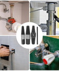 Heavy Duty Carbon Steel Broken Screw Extractor Kit That Slays Jammed Bolts For Faucets And Pipes, Simple To Operate Tool For Quick Pipe Fix Without Drilling.