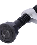 Close-up of Removable Swivel Pad on Heavy Duty Deep Throat F Clamp 12 Inch X 5-1/2 Steel Bar W Removable Swivel Pads for welding.