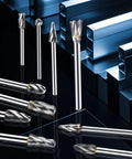 Straight Shooter 10 Piece Solid Tungsten Carbide Rotary Burrs Featuring 1/8 Inch Shank And Single Cut Flutes For Quick Aluminum Shaping Die Grinder Work on display.