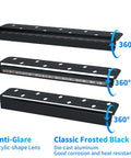 8 Pack 5W 12 Inch LED Hardscape Paver Lighting Kit showcasing 360° rotation and anti-glare acrylic lens