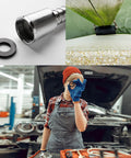 Set Of 12 Rubber Spacers For Vibration Damping shown in automotive and industrial use settings