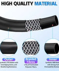Three Eighths Inch ID Transmission Oil Cooler Hose 10 Feet Long 300 PSI Working Pressure 1800 PSI Burst SAE J1532 cross-section view