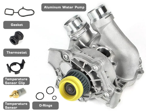 Electric Engine Water Pump Assembly For Audi And VW 2.0L Cars 2008 2016 A3 A4 A5 A6 Q3 Q5 Quattro Allroad TT with parts