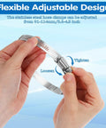 Hands adjusting 20 Pieces 4 Inch Stainless Steel Hose Clamps 304 Grade Worm Gear Duct Clamps Heavy Duty Adjustable From 3.6 To 4.5 Inches