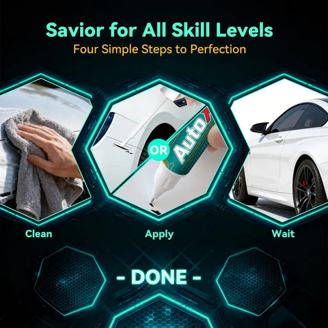 Alabaster Silver Metallic Touch Up Paint For Honda Cars Exact Color Match Scratch Repair Kit Pro Grade For Civic Accord CR V CR Z HR V Odyssey Pilot Ridgeline And More application steps diagram.