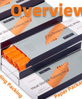 Stacked boxes showing All In One Heat Shrink Tubing Kit With 3 To 1 Shrink Ratio, Adhesive Lined, Orange, Six Diameters, DIY Ready.