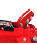 Close-up view of 2 Ton Hydraulic Trolley Floor Jack With Blow Mold Carry Case Heavy Duty Steel Build Ideal For Cars And Light Trucks
