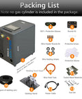 Multifunction Laser Welder With Built In Wire Feeder 1200W Portable Air Cooled Fiber Welder For Metal Cutting Cleaning Tack Welding And Seam Cleaning Industrial DIY 220V Home Workshop with accessories packing list.
