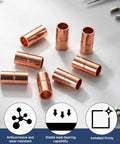 Twelve Pack Quarter Inch Copper Pipe Couplings And Straight Adapters Dead Straight And Built Like A Tank For HVAC Refrigeration