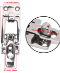 Front view of 316 stainless steel anti-rattle hatch latch with padlock hole and center tension cam.