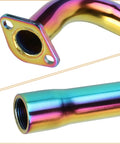 Beefed Up Colorful Exhaust Header Pipe Muffler With Heat Shield Tape Kit For Predator 212cc And 196cc Clones close-up view