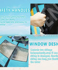 Portable Wing Foil Kite For Wind Wing Foiling And Surfing Four Five Six Square Meter Sizing Inflatable Windsurfer Kite showing safety handles and window design