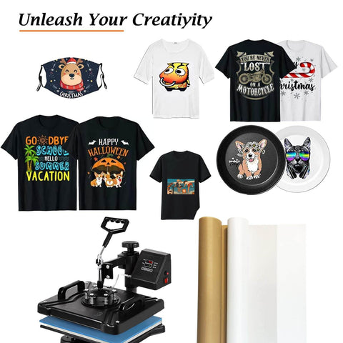 12 Pack Reusable Teflon Heat Press Sheets 12 By 16 Inches For Crafting Ironing Baking Sewing Vinyl And Sublimation Transfers