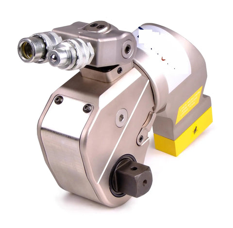 Straight Shooter Hydraulic Torque Wrench Featuring Dead Accurate Adjustments And Lightweight Aluminum Grip side view showcasing precision fittings.