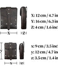 Slick Embossed Faux Leather Medieval Alchemy Waist Belt Set With Secure Wizard Potion Vial Holders dimensions and size chart