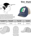 Size display of I'd Tap That Cool Hats For Men Women Unisex Trucker Cap With Adjustable Strap