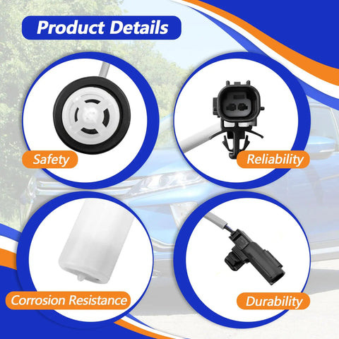 Mitsubishi Washer Fluid Level Sensor 8260A406 Replacement Part Fits Eclipse Cross 2018 2024 Easy Install No Fuss Direct Fit Outlander 2014 2021 Outlander Sport 2016 2023 and Outlander PHEV 2019 2022 black white sensor views