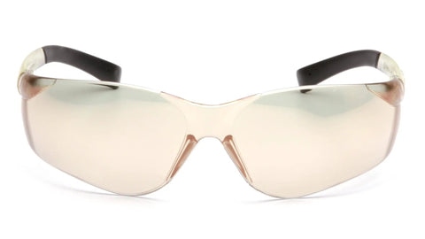 Built Tough Ztek Safety Glasses With IR Coated Clear Lenses And ANSI Z87 Certification, front view with rubber tips.