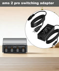 2 Pro Switching Adapter 24V Power Adapter For Bambu Lab AMS 2 Pro Automatic Material System, plug-and-play black cord
