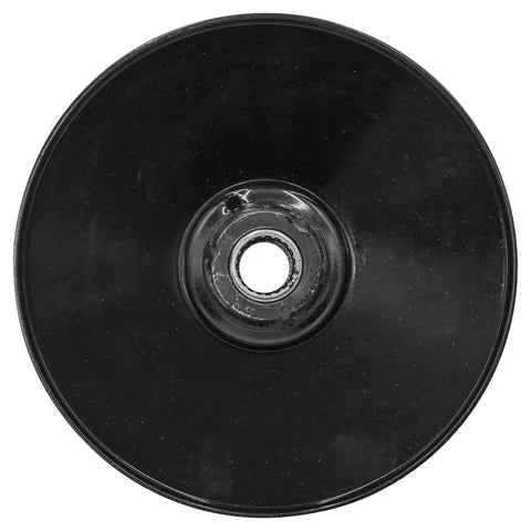 Top Performance Universal Transmission Pulley Fit For Lawn Tractors And Mowers Direct Replacement Drive Part 917-0800A 717-0800AP, black, round, 123.4mm diameter.