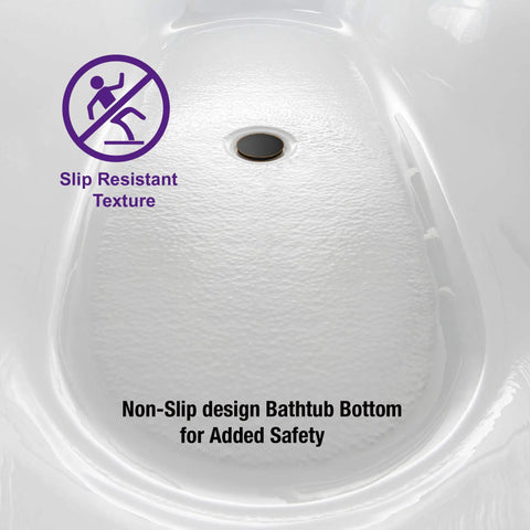 Slick Freestanding Clawfoot Tub Bundle Featuring Top Shelf Oil Rubbed Bronze Faucet And Drain Assembly All In One Premium Bathroom Soaking Package For Effortless Setup with slip resistant texture.