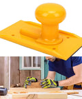 Heavy Duty Woodworking Push Block With Ergonomic Handle And Textured Grip ABS Plastic Go To Push Stick For Table Saws Planers And Routers Bright Yellow Safety Design