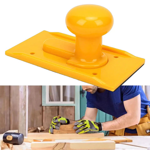 Heavy Duty Woodworking Push Block With Ergonomic Handle And Textured Grip ABS Plastic Go To Push Stick For Table Saws Planers And Routers Bright Yellow Safety Design