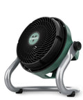 Front view of Exo61 Heavy Duty Air Circulator With 3 Speed Industrial Floor Blower Fan, 8 Ft Cord, IP54 Motor, Steel Base, Non Slip Feet