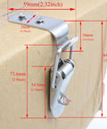 Heavy Duty Beefy 304 Stainless Steel 90 Degree Latch Kit on cardboard box