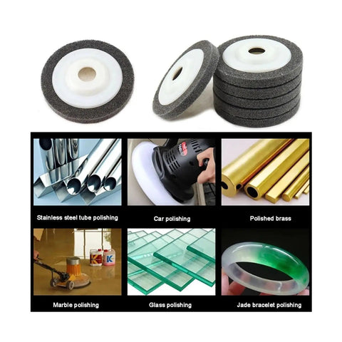 Nylon Fiber Polishing Disc For Angle Grinders 100mm 115mm 125mm Nonwoven Abrasive Wheel Removes Oxidation And Stains Metal Finishes