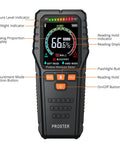 Pinless Wood Moisture Meter Non Destructive Tester For Wood Wallboard And Masonry with backlit color LCD and buttons