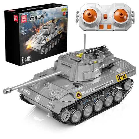 Dope RC Tiger Tank Building Set With 971 Pieces Dual Remote And App Control WW2 Military Tank Model for Builders and Collectors.