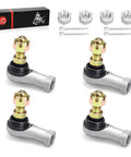 Beefy Tie Rod End Kit For Grizzly 350 400 450 4X4 Bruin 350 Wolverine 350 450 Kodiak 400 450, Heavy Duty Steering Upgrade For ATV And UTV, Easy Install, Precise Fit, Durable Ball Joints, All In One Replacement. 4 tie rod ends with nuts and cotter pins
