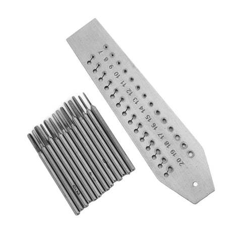 Fourteen Pcs Miniature Tap And Die Set 0.7mm To 2mm For Jewelry Making And Watch Repair, screw plate with precision metal taps